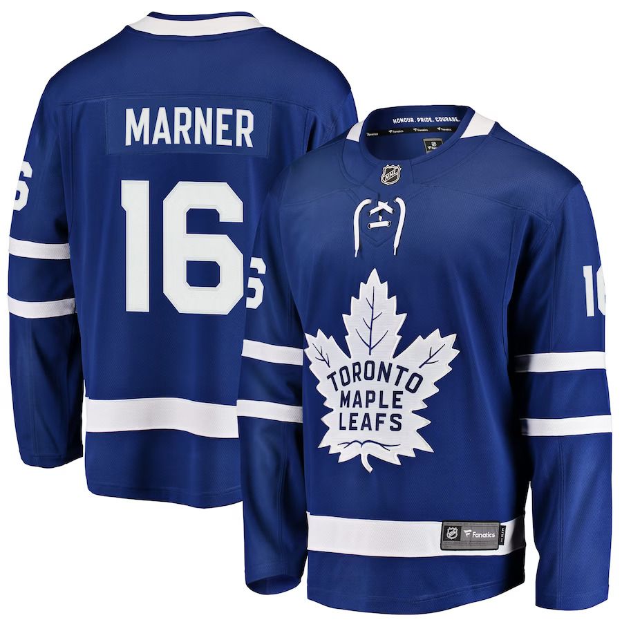 Men Toronto Maple Leafs #16 Mitchell Marner Fanatics Branded Blue Breakaway Player NHL Jersey